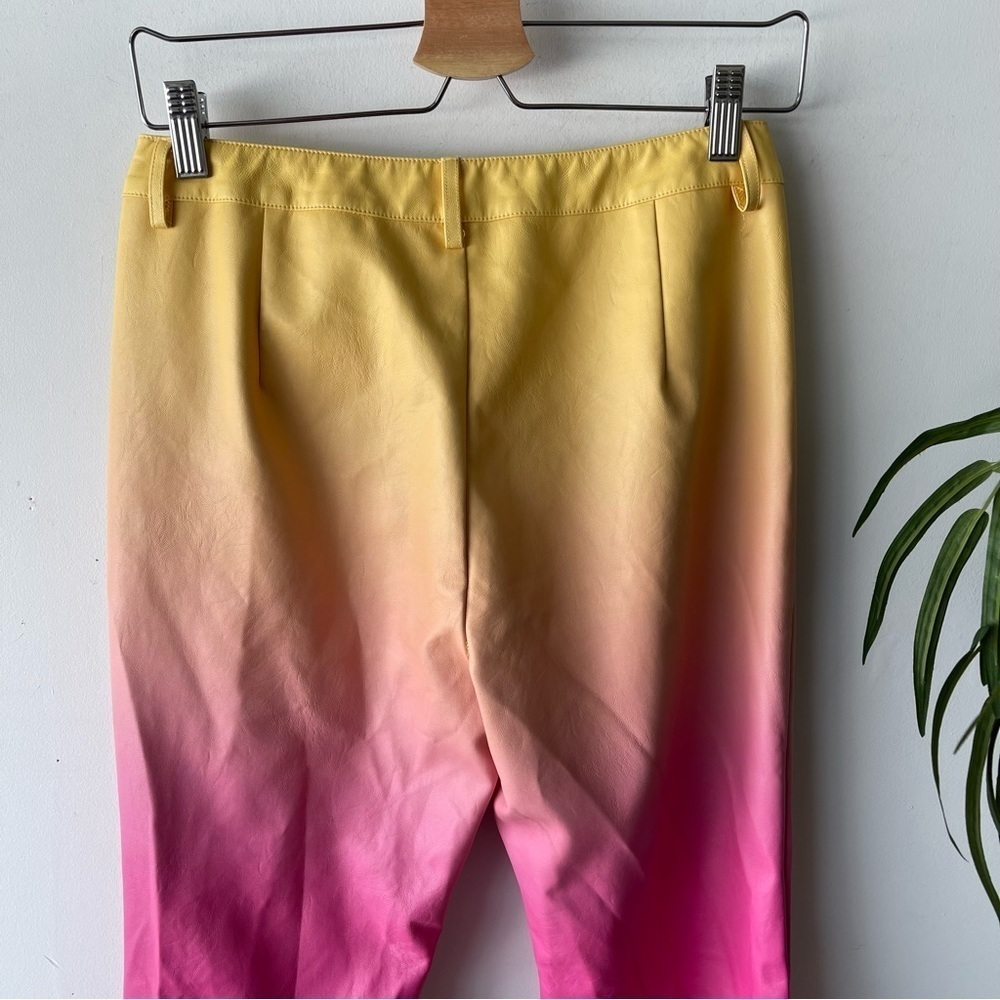 I.AM.GIA Pants Womens Medium Pink Yellow Davika Faux Leather Ombre Sunset - Picture 10 of 11